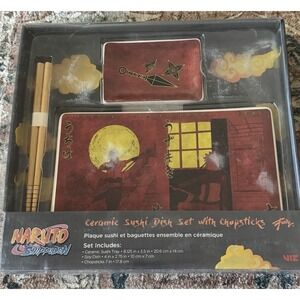 Naruto Shippuden Exclusive Ninja Scroll Sushi Set‎ - New!
